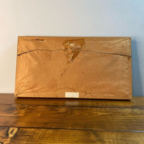 Wall Art Vintage Cornucopia Fruit Embroidery Art Needlepoint Horn of Plenty - Picture 2 of 6